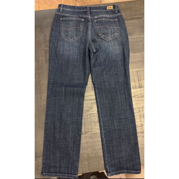 Lee Relaxed Fit Straight Leg Mid Rise Jeans - Sz 10M - Picture 3 of 13